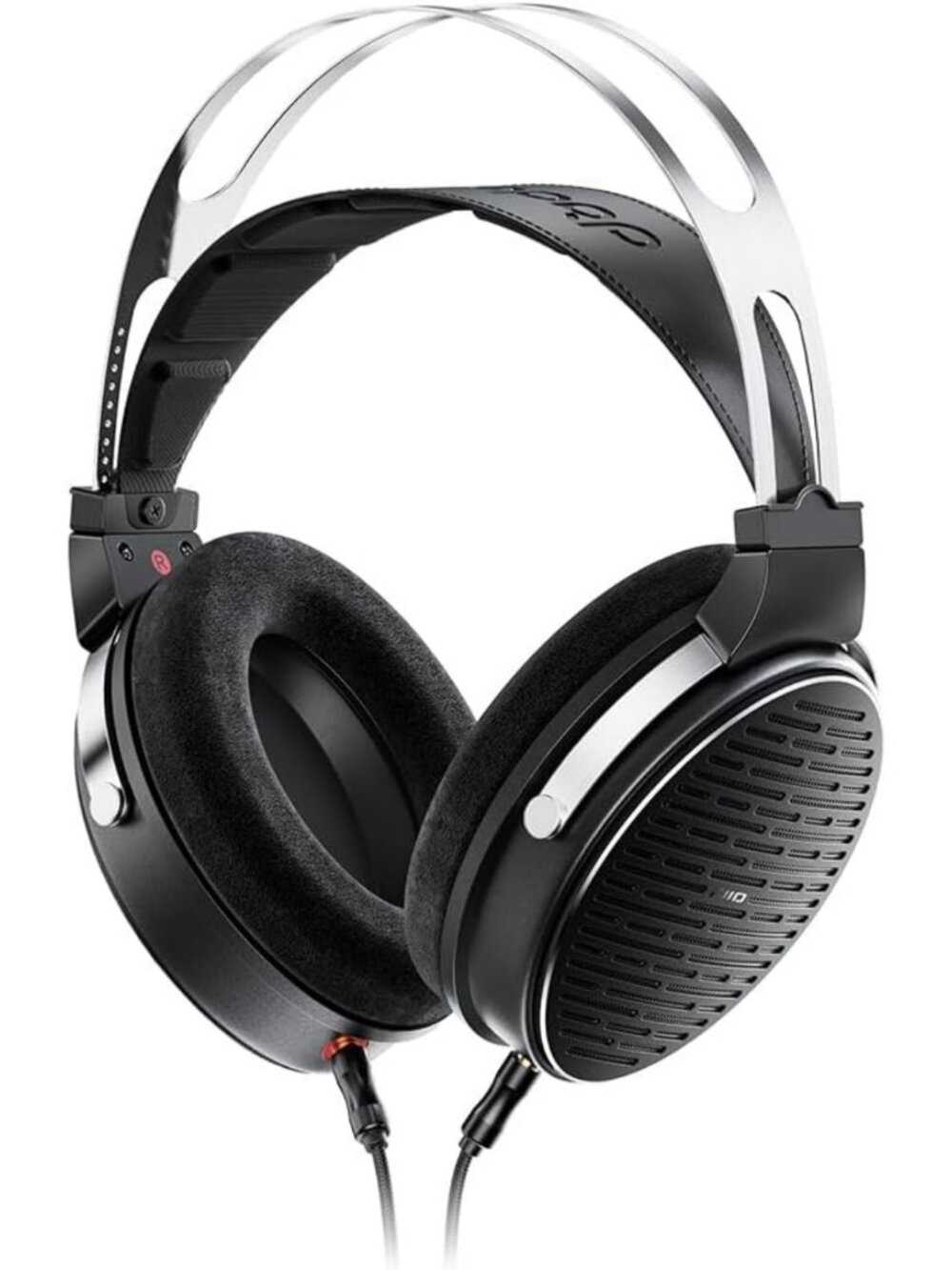 Over-Ear Open-Back Headphones with 50mm Drivers, Detachable Mic Cable for Music
